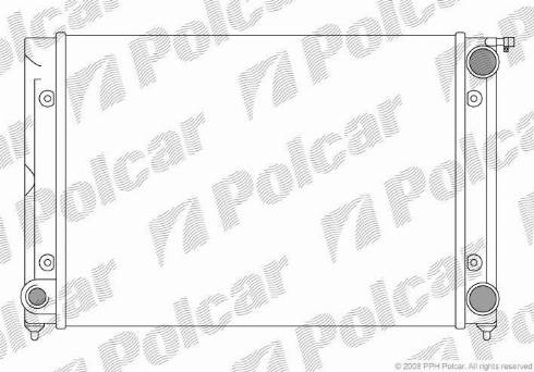 Polcar 9546081X - Радіатор, охолодження двигуна autozip.com.ua