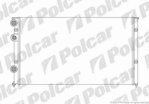 Polcar 9546088X - Радіатор, охолодження двигуна autozip.com.ua