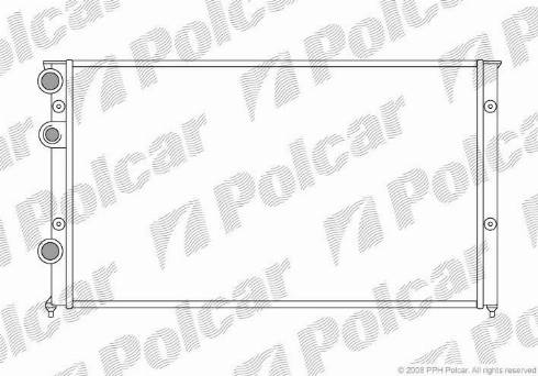 Polcar 954608-8 - Радіатор, охолодження двигуна autozip.com.ua