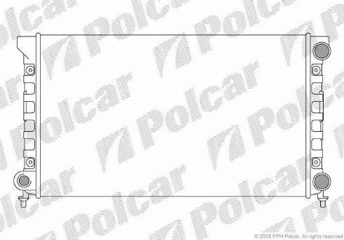 Polcar 954608A4 - Радіатор, охолодження двигуна autozip.com.ua