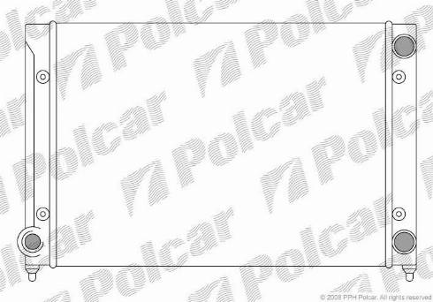 Polcar 954608A1 - Радіатор, охолодження двигуна autozip.com.ua