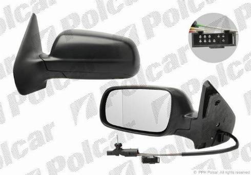 Polcar 9541521M - Зовнішнє дзеркало autozip.com.ua