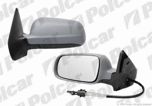 Polcar 95415212 - Дзеркальне скло, зовнішнє дзеркало autozip.com.ua