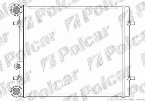 Polcar 954108-1 - Радіатор, охолодження двигуна autozip.com.ua