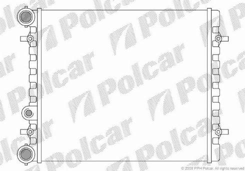 Polcar 954108A1 - Радіатор, охолодження двигуна autozip.com.ua