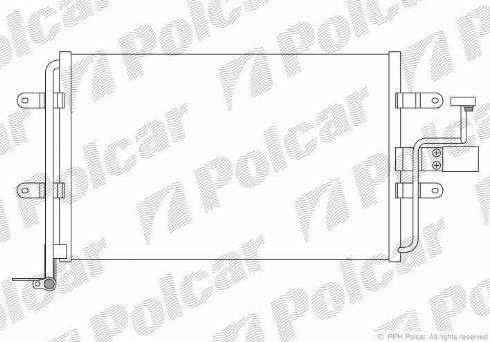 Polcar 9541K81X - Конденсатор, кондиціонер autozip.com.ua