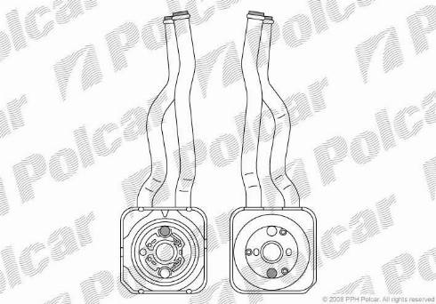 Polcar 9541L81X - Масляний радіатор, рухове масло autozip.com.ua