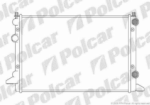 Polcar 954708A4 - Радіатор, охолодження двигуна autozip.com.ua