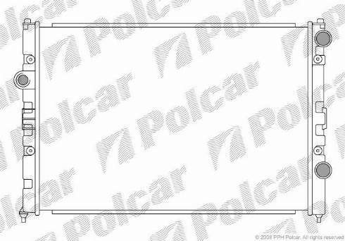 Polcar 954708-1 - Радіатор, охолодження двигуна autozip.com.ua