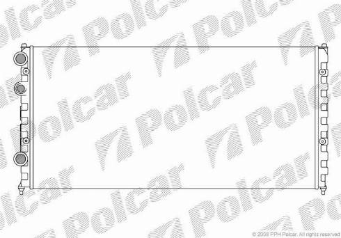 Polcar 954708-2 - Радіатор, охолодження двигуна autozip.com.ua