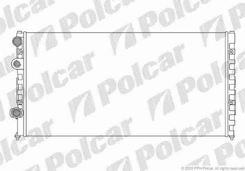 Polcar 954708A2 - Радіатор, охолодження двигуна autozip.com.ua