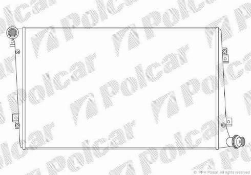 Polcar 955508-1 - Радіатор, охолодження двигуна autozip.com.ua