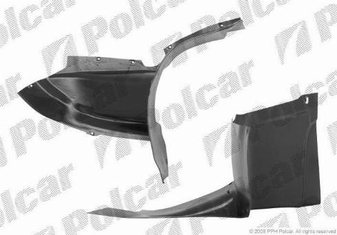 Polcar 9555FL-1 - Обшивка, колісна ніша autozip.com.ua