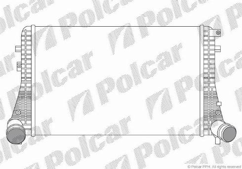 Polcar 9555J8-1 - Интеркулер autozip.com.ua
