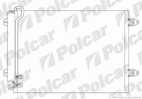 Polcar 9555K81X - Конденсатор, кондиціонер autozip.com.ua