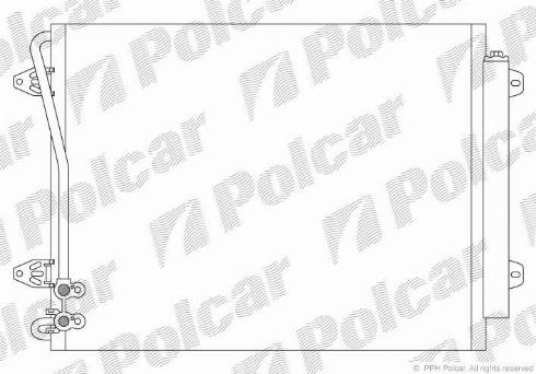 Polcar 9555K82X - Конденсатор, кондиціонер autozip.com.ua