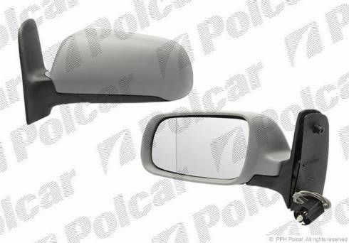 Polcar 9550511M - Зовнішнє дзеркало autozip.com.ua
