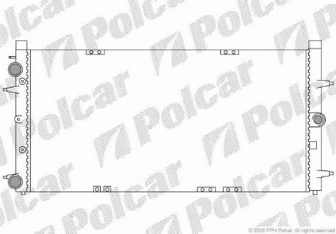 Polcar 9566082X - Радіатор, охолодження двигуна autozip.com.ua
