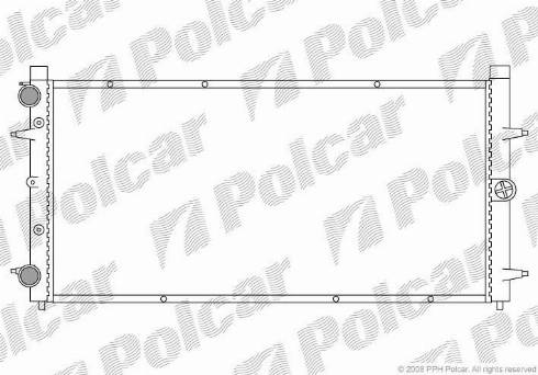 Polcar 956608-2 - Радіатор, охолодження двигуна autozip.com.ua