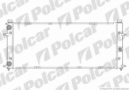 Polcar 956608A0 - Радіатор, охолодження двигуна autozip.com.ua