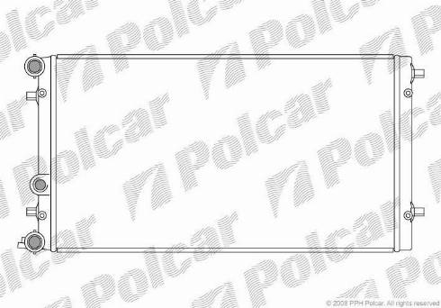 Polcar 9501081X - Радіатор, охолодження двигуна autozip.com.ua