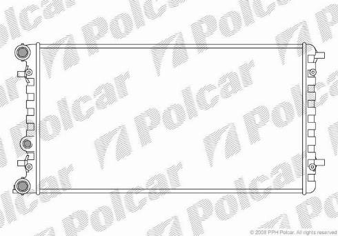 Polcar 950108-1 - Радіатор, охолодження двигуна autozip.com.ua