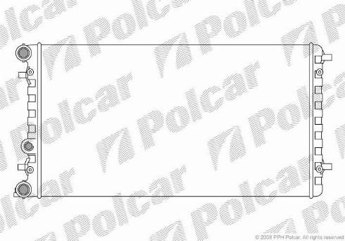 Polcar 950108A1 - Радіатор, охолодження двигуна autozip.com.ua