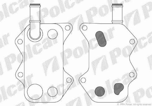 Polcar 9513L8-1 - Масляний радіатор, рухове масло autozip.com.ua