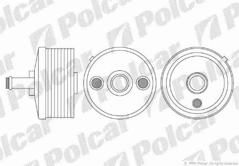 Polcar 9513L8-2 - Масляний радіатор, автоматична коробка передач autozip.com.ua