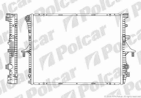 Polcar 9580081X - Радіатор, охолодження двигуна autozip.com.ua