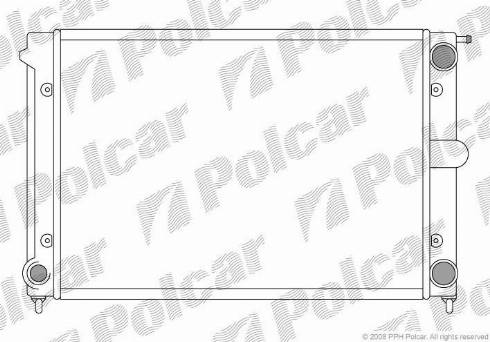 Polcar 953408-0 - Радіатор, охолодження двигуна autozip.com.ua