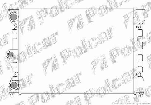 Polcar 953408A1 - Радіатор, охолодження двигуна autozip.com.ua