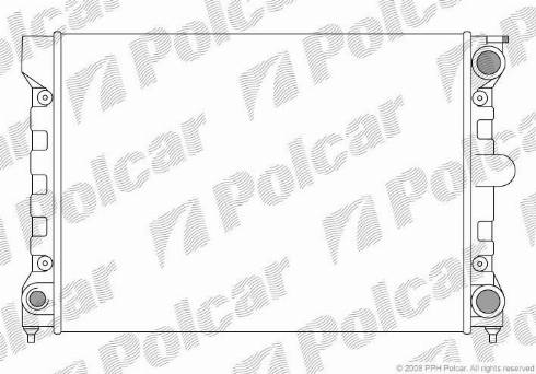 Polcar 953408-2 - Радіатор, охолодження двигуна autozip.com.ua