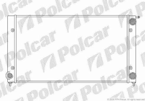 Polcar 953408A4 - Радіатор, охолодження двигуна autozip.com.ua