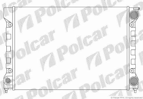 Polcar 953408A2 - Радіатор, охолодження двигуна autozip.com.ua
