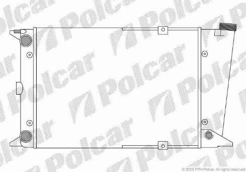 Polcar 953108-1 - Радіатор, охолодження двигуна autozip.com.ua