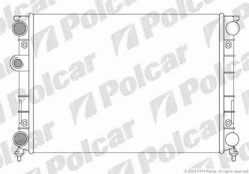 Polcar 9538081X - Радіатор, охолодження двигуна autozip.com.ua