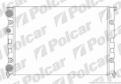 Polcar 953808-1 - Радіатор, охолодження двигуна autozip.com.ua