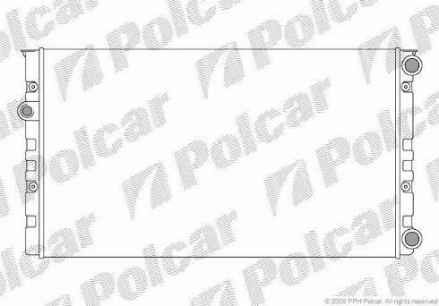 Polcar 953808-8 - Радіатор, охолодження двигуна autozip.com.ua