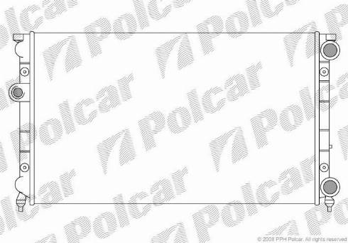 Polcar 9538082X - Радіатор, охолодження двигуна autozip.com.ua