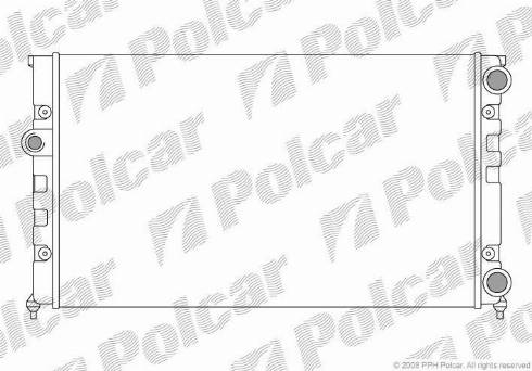 Polcar 953808-2 - Радіатор, охолодження двигуна autozip.com.ua