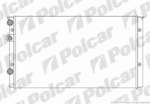 Polcar 953808A6 - Радіатор, охолодження двигуна autozip.com.ua