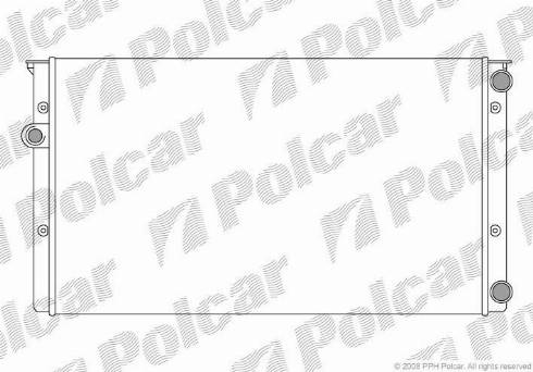Polcar 953808A8 - Радіатор, охолодження двигуна autozip.com.ua