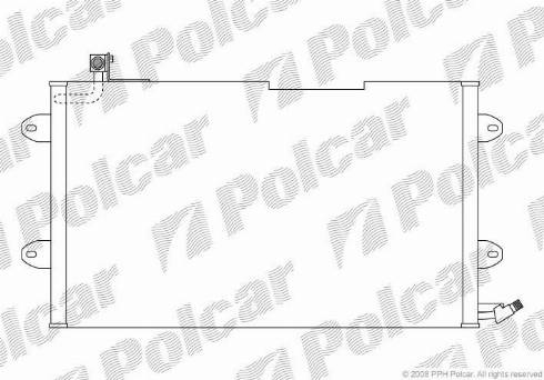 Polcar 9538K8C2 - Конденсатор, кондиціонер autozip.com.ua