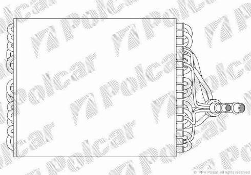 Polcar 9538P8-1 - Випарник, кондиціонер autozip.com.ua