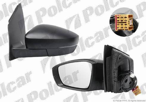 Polcar 9533514M - Зовнішнє дзеркало autozip.com.ua