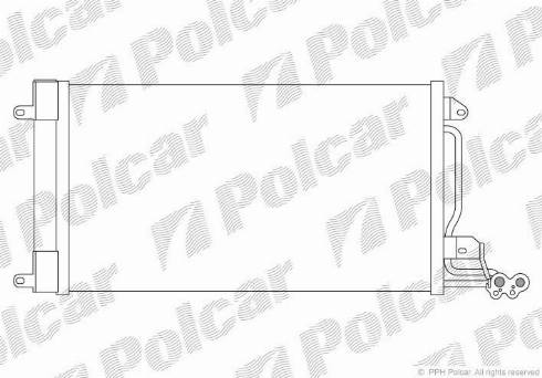 Polcar 9533K81X - Конденсатор, кондиціонер autozip.com.ua