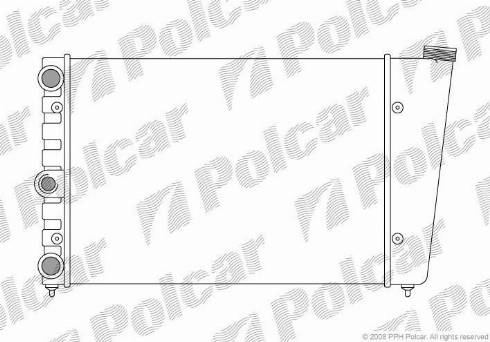 Polcar 953208-1 - Радіатор, охолодження двигуна autozip.com.ua