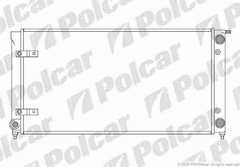 Polcar 953208-3 - Радіатор, охолодження двигуна autozip.com.ua