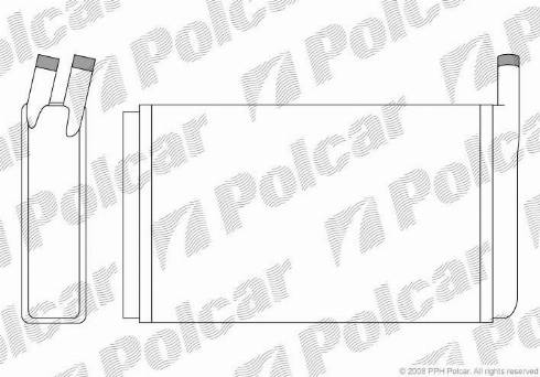 Polcar 9532N8-1 - Теплообмінник, опалення салону autozip.com.ua